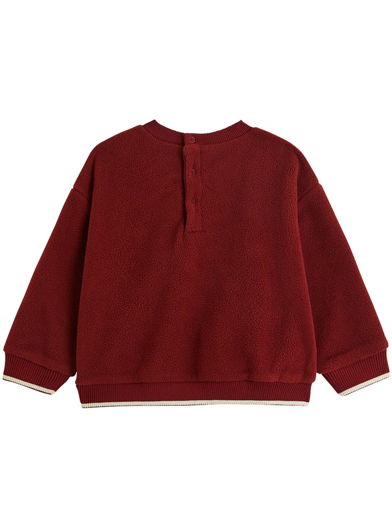 Ensemble bébé sweat et pantalon en polaire pistache Bordeaux - Kiabi