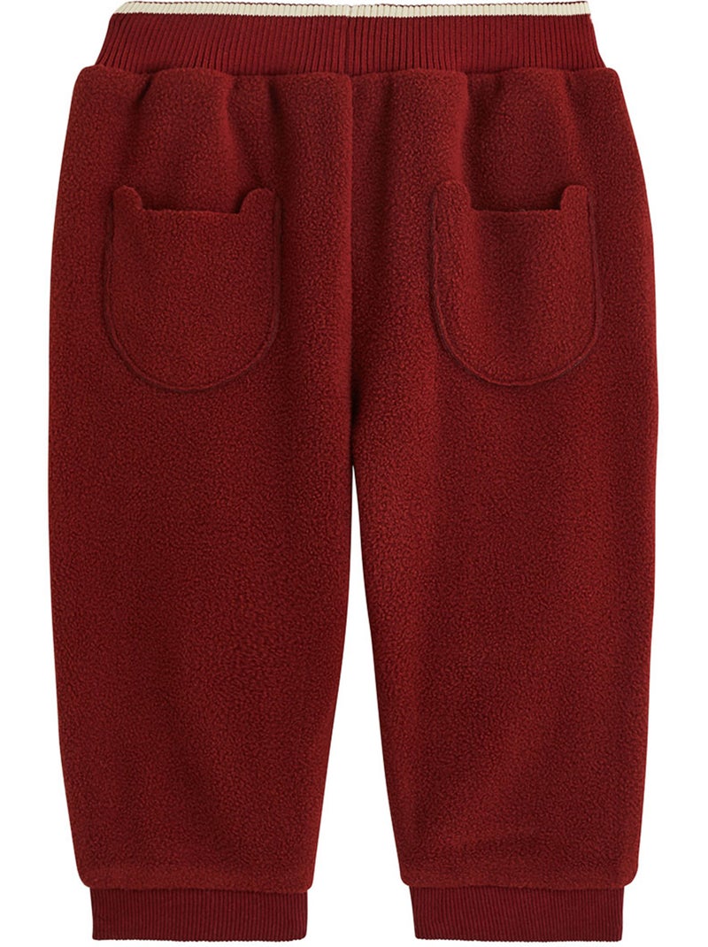 Ensemble bébé sweat et pantalon en polaire pistache Bordeaux - Kiabi