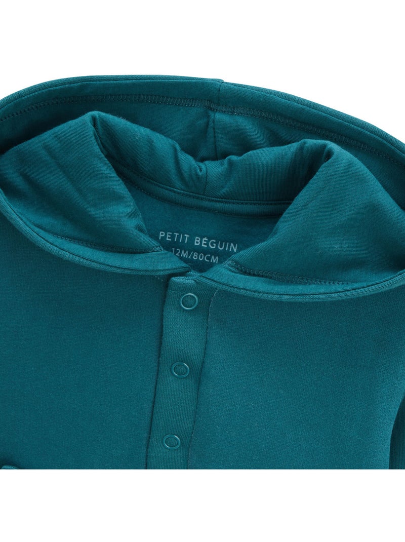 Ensemble bébé sweat-shirt à capuche et pantalon en molleton Roméo Bleu - Kiabi