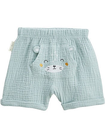 Ensemble bébé t-shirt et short en gaze de coton Elio
