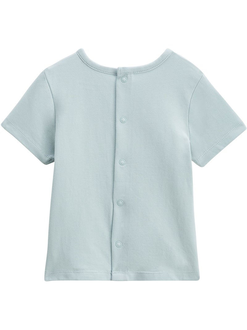 Ensemble bébé t-shirt et short en gaze de coton Elio Bleu - Kiabi