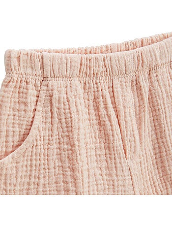 Ensemble bébé t-shirt et short en gaze de coton louison