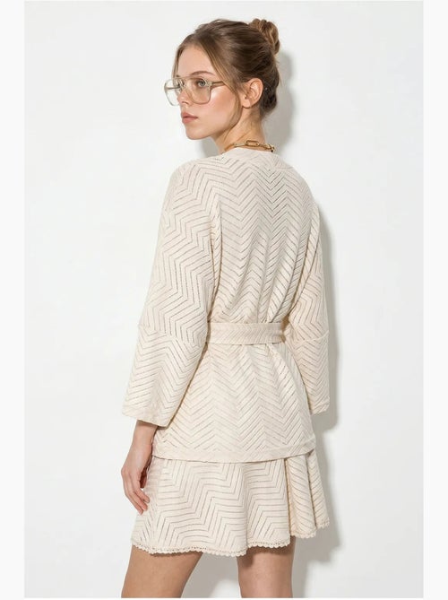 Ensemble blouse et jupe en coton à motif géométrique lucci - Kiabi