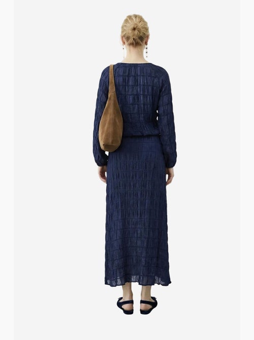 Ensemble blouse et jupe longue en coton texturé lucci - Kiabi