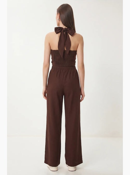 Ensemble blouse halter et pantalon large istanbul - Kiabi