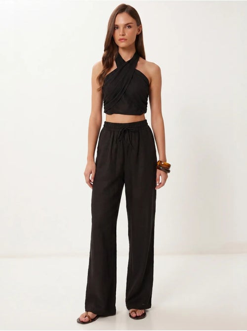 Ensemble blouse halter et pantalon large istanbul - Kiabi