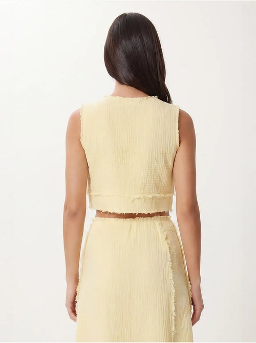 Ensemble blouse sans manches et jupe midi en coton istanbul - Kiabi