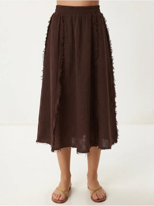 Ensemble blouse sans manches et jupe midi en coton istanbul - Kiabi