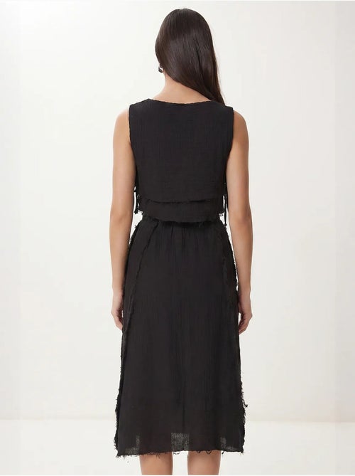 Ensemble blouse sans manches et jupe midi en coton istanbul - Kiabi