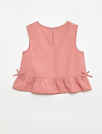 Ensemble blouse sans manches + pantalon - 2 pièces