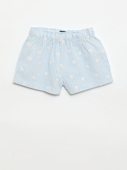 Ensemble blouse + short à motif vichy -  2 pièces - Kiabi