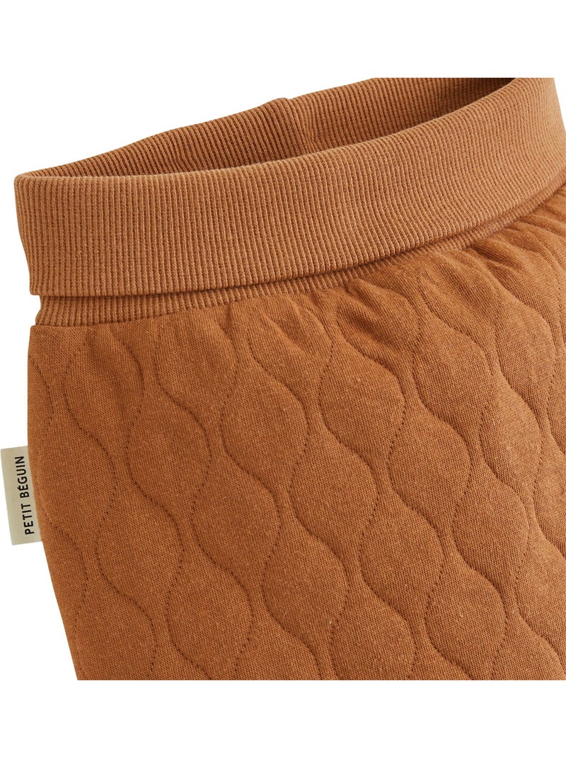 Ensemble body bébé et pantalon matelassé caramel Marron - Kiabi