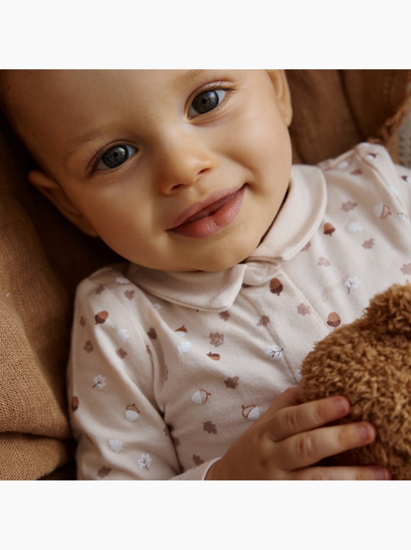 Ensemble body bébé et pantalon matelassé caramel Marron - Kiabi