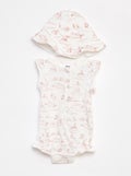 Ensemble body + chapeau 'Disney' - 2 pièces BLANC - Kiabi