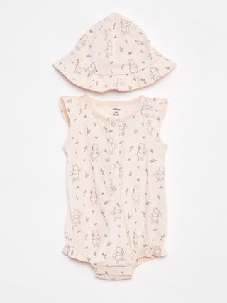 Ensemble body + chapeau 'Disney' - 2 pièces