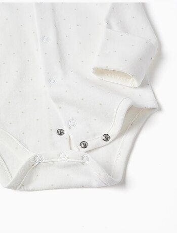Ensemble body en coton + salopette en velours