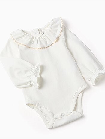 Ensemble body et robe en velours côtelé