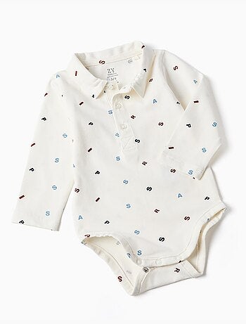 Ensemble body et salopette en coton