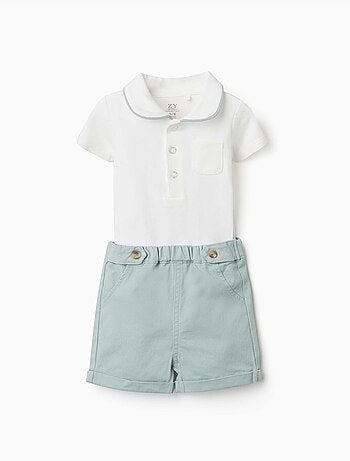 Ensemble body et short en coton