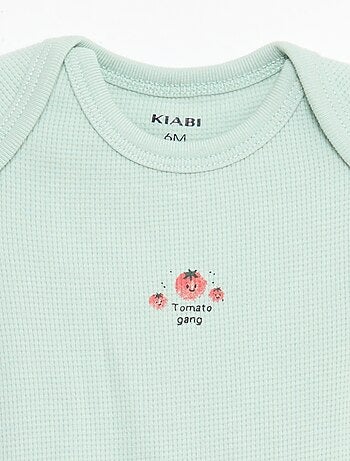 Ensemble body évolutif + dors bien en maille côtelée