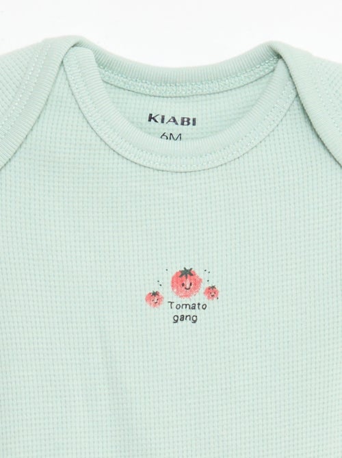 Ensemble body évolutif + dors bien en maille côtelée - Kiabi