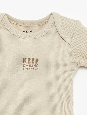 Ensemble body évolutif + dors bien en maille côtelée