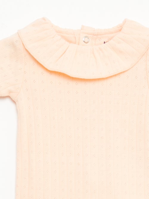 Ensemble body évolutif + dors bien en maille côtelée - Kiabi