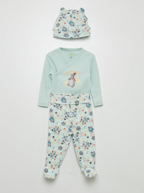 Ensemble body + legging avec pieds + bonnet 'Disney' - Kiabi