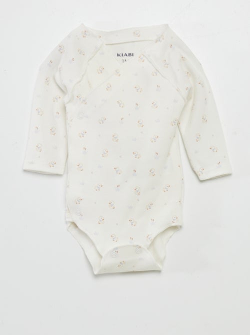 Ensemble body + pantalon avec pieds + bonnet - Kiabi