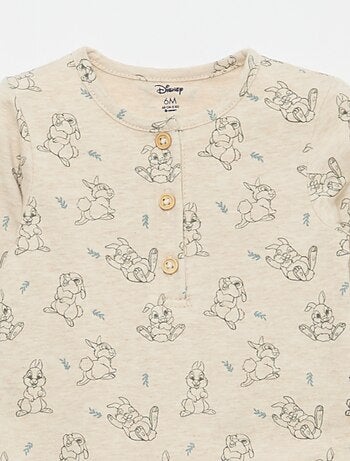 Ensemble body + salopette en maille + bonnet 'Disney' - 3 pièces