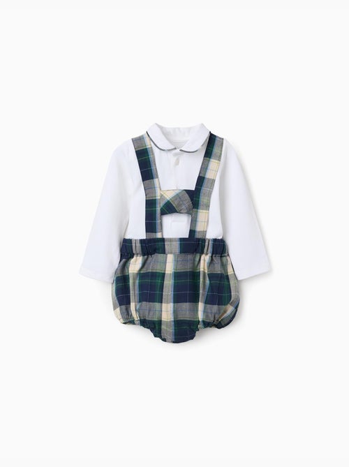 Ensemble body + short à carreaux b&s - Kiabi Ensemble body + short à carreaux b&s - Kiabi
