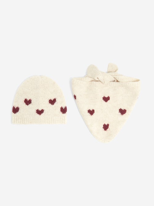 Ensemble bonnet + écharpe - 2 pièces - Kiabi