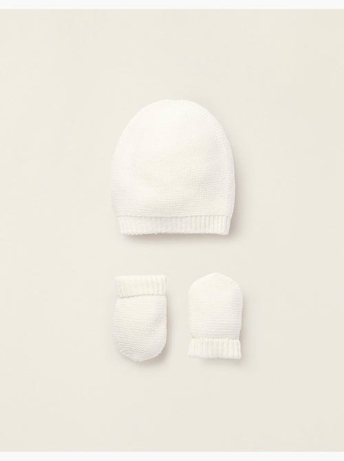 Ensemble Bonnet + Gants en Maille - Kiabi