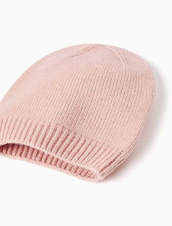 Ensemble bonnet + moufles en maille