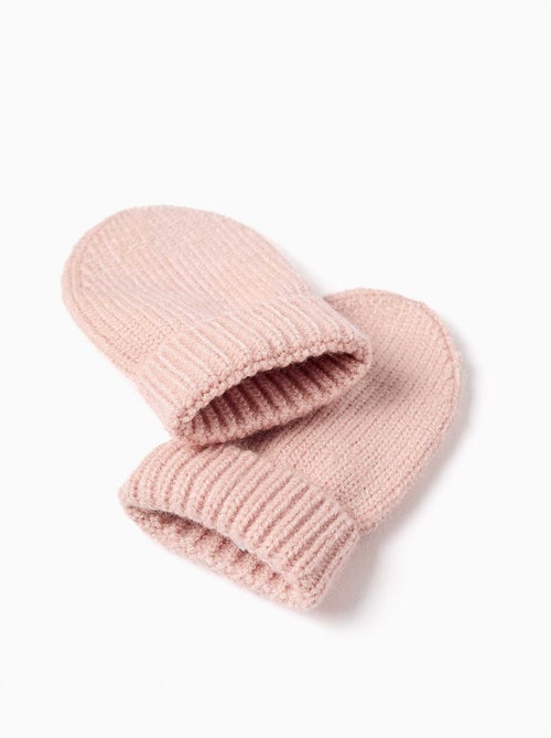 Ensemble bonnet + moufles en maille - Kiabi