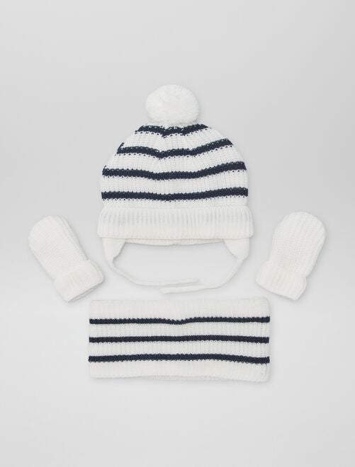 Echarpe, gants, bonnet garçon 3 ans - Snood, moufles enfants