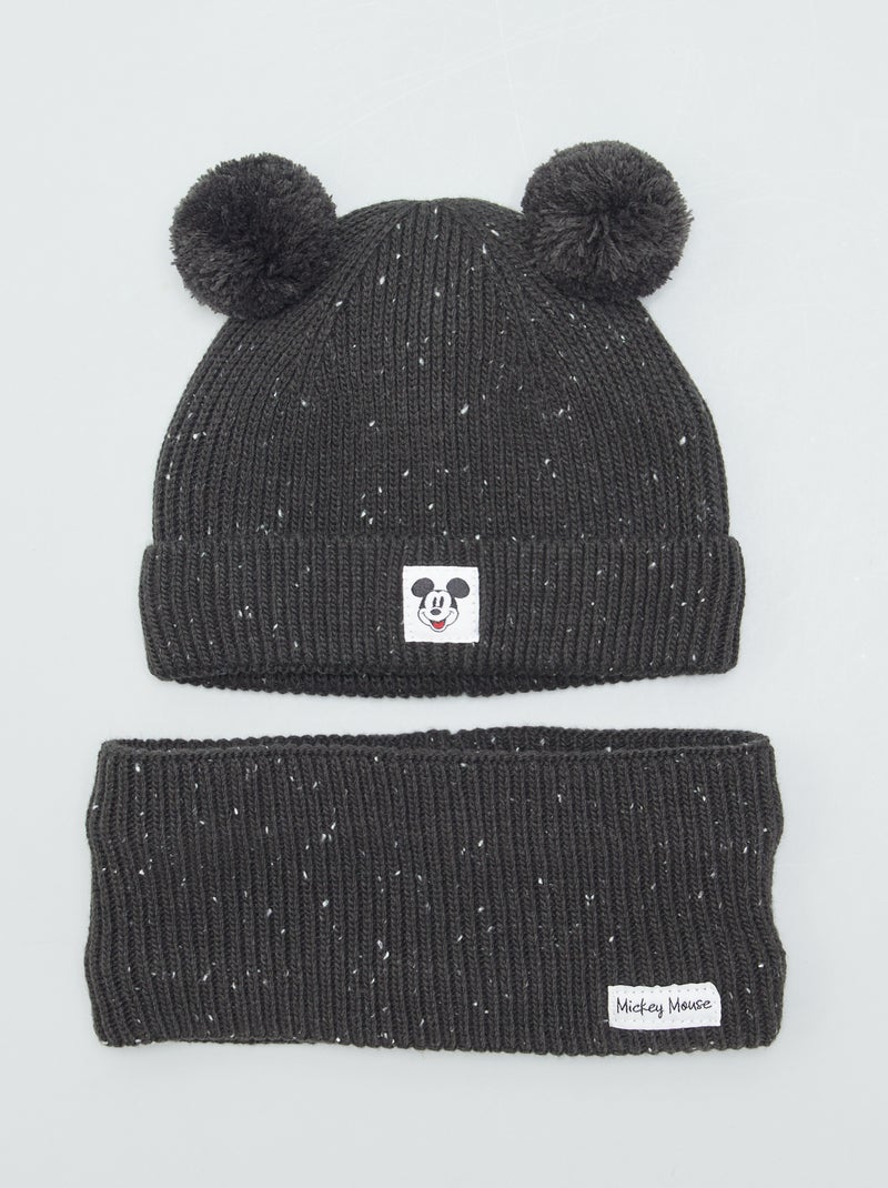 Ensemble bonnet + snood chaud Gris - Kiabi