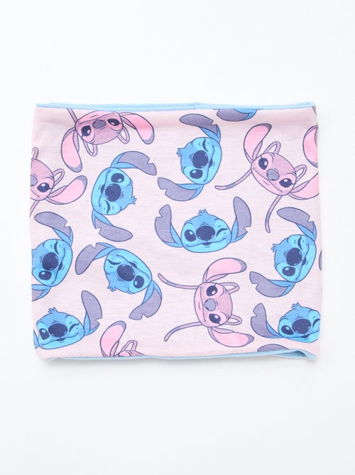 Ensemble bonnet + snood + gants 'Stitch & Angel' - 3 pièces - Kiabi