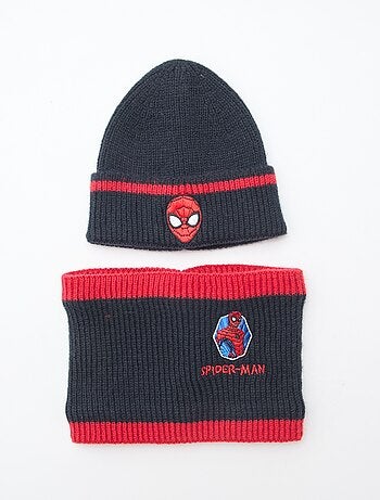Ensemble bonnet + snood 'Spiderman' 'Marvel'
