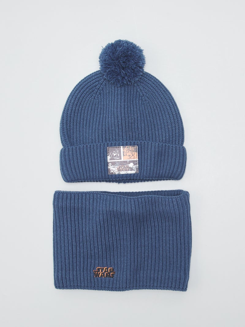 Ensemble bonnet + snood 'Star Wars' - 2 pièces Bleu - Kiabi
