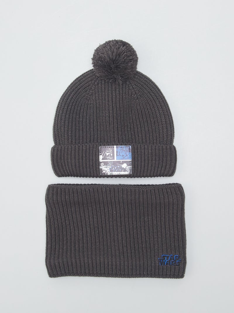 Ensemble bonnet + snood 'Star Wars' - 2 pièces Gris - Kiabi