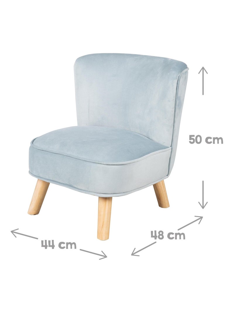 Ensemble canapé + fauteuil + coussin nuage 'Lil Sofa' ROBA Bleu clair - Kiabi