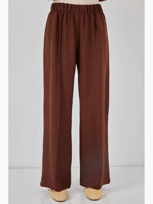 Ensemble cardigan à col en v et pantalon à jambes larges bdart - Kiabi
