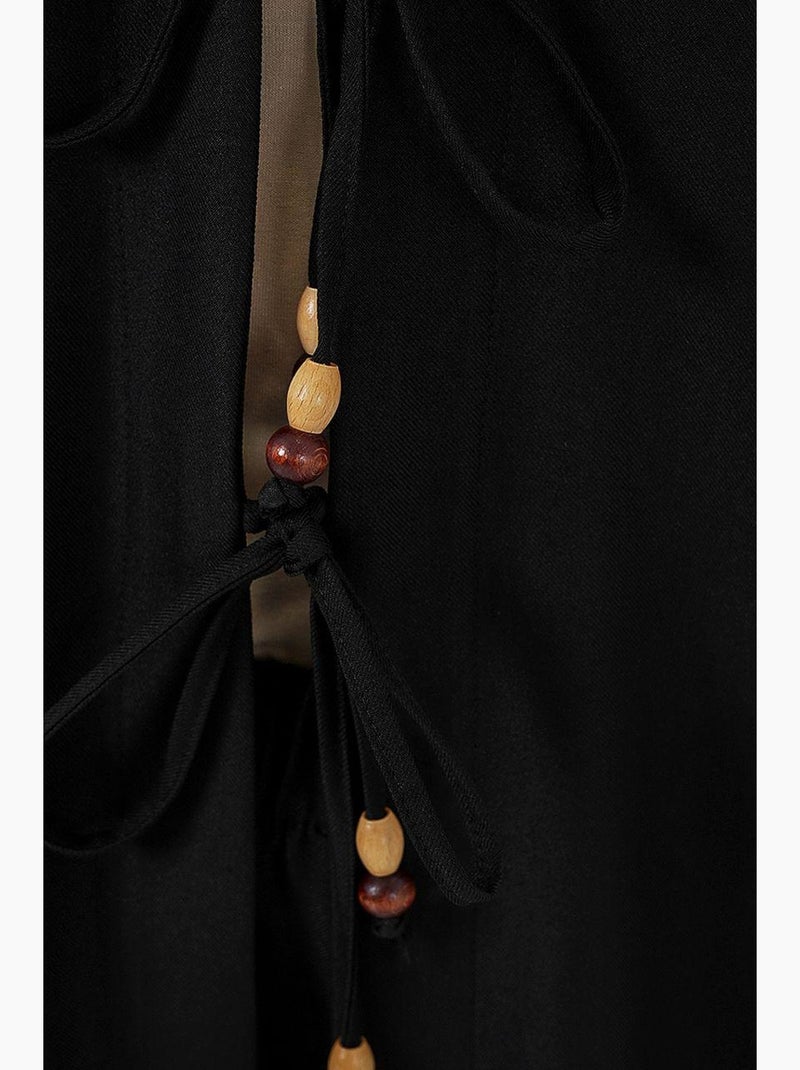 Ensemble cardigan à col en v et pantalon à jambes larges bdart Noir - Kiabi