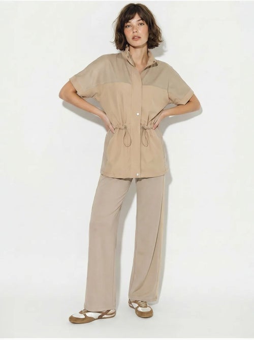 Ensemble cardigan et pantalon large uni lucci - Kiabi