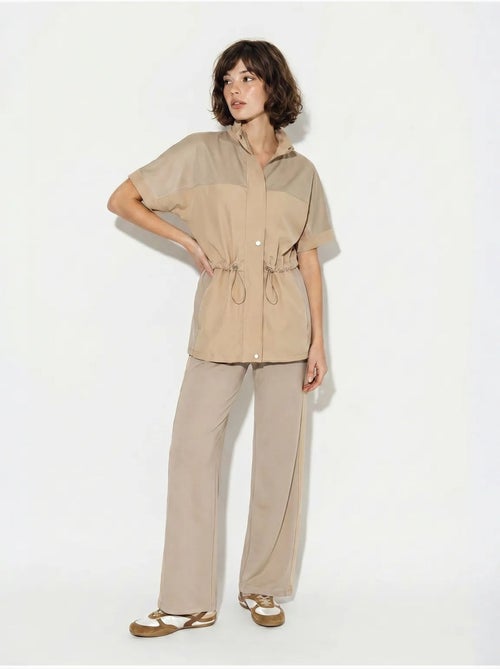 Ensemble cardigan et pantalon large uni lucci - Kiabi