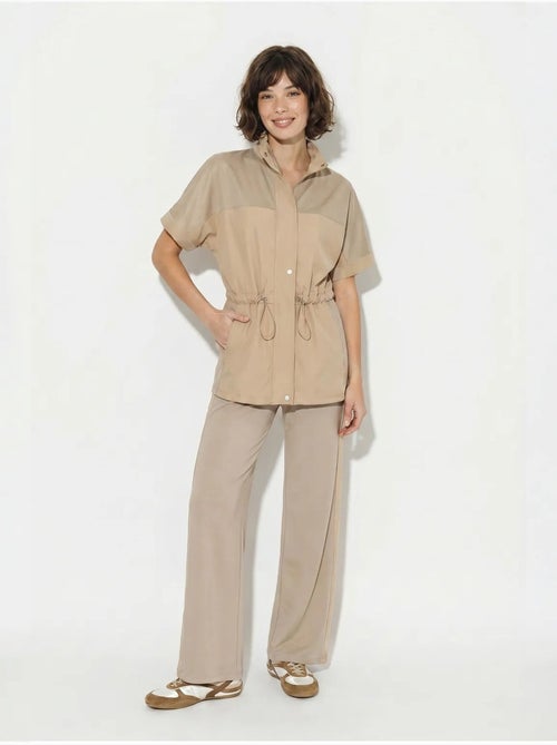 Ensemble cardigan et pantalon large uni lucci - Kiabi