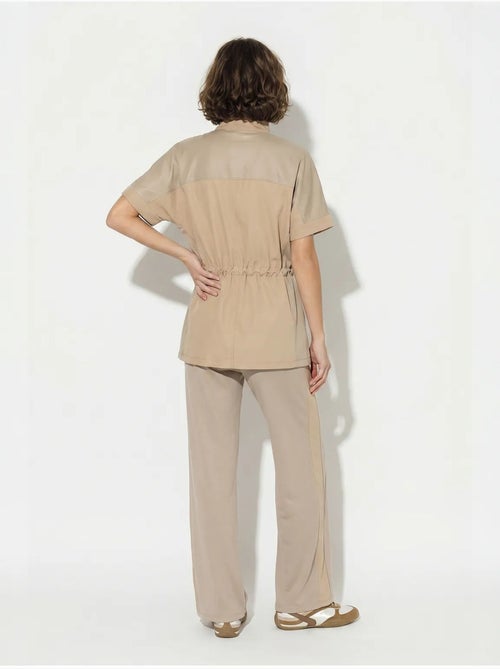 Ensemble cardigan et pantalon large uni lucci - Kiabi