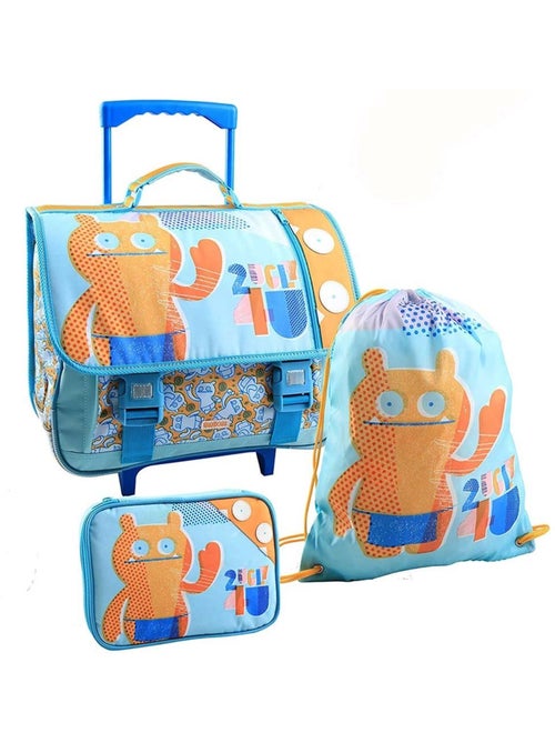 Ensemble Cartable à Roulettes 41 CM + Sac de Sport + Trousse Uglydolls - Kiabi Ensemble Cartable à Roulettes 41 CM + Sac de Sport + Trousse Uglydolls - Kiabi