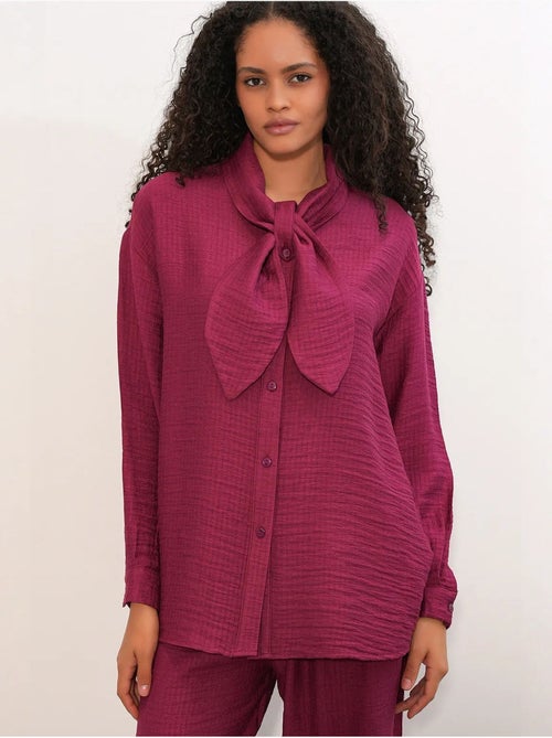 Ensemble chemise et pantalon large texturé bdart - Kiabi